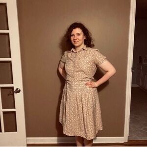 GEORGE ME Designs By Mark Eisen Ladies Button Up Shirt Size M8-10/Skirt Size 8